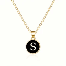 Fashionable A-Z 26 Letter Necklace, Exquisite Initial Name Clavicle Chain Necklace, Women's Fashion Jewelry Collar Gift, Great For Mother's Day