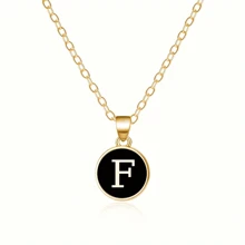 Fashionable A-Z 26 Letter Necklace, Exquisite Initial Name Clavicle Chain Necklace, Women's Fashion Jewelry Collar Gift, Great For Mother's Day