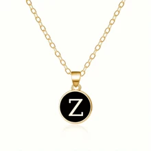 Fashionable A-Z 26 Letter Necklace, Exquisite Initial Name Clavicle Chain Necklace, Women's Fashion Jewelry Collar Gift, Great For Mother's Day