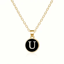 Fashionable A-Z 26 Letter Necklace, Exquisite Initial Name Clavicle Chain Necklace, Women's Fashion Jewelry Collar Gift, Great For Mother's Day