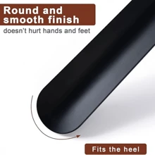 Stainless Steel Shoe Horn With Leather Sheath - Extra Metal Long Shoehorn Non-Slip Design, Portable & Durable For Seniors Men Women Pregnant Minor Daily Use,Knee&Hip Replacements And Back Problems People