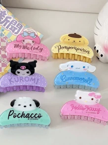Sanrio Sanrio Hair Clip, Hair Claw 1pc Hair Grab, Hello Kitty Cute Fashion Cartoon Hair Clip, Send Family, Send Friends, Holiday Gifts Hair Clips Hair Jaw Clip Hair Clamps Hair Clutch Hair Catcher Clip, Claw Clip Fall Winter Hair Accessories For Women For Vacation Outfits Woman