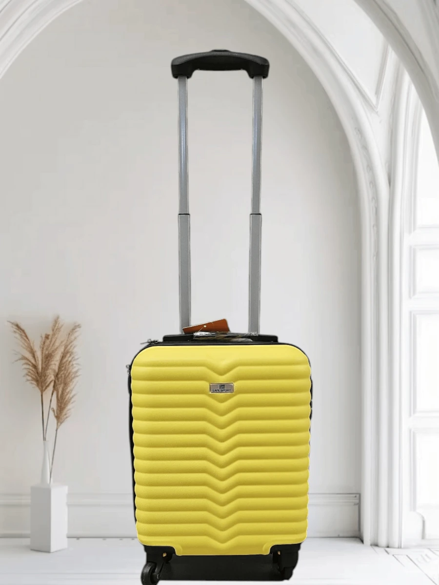 Fashionable Textured Cabin Suitcase WIZZAIR 40x30x20 ABS - Yellow - View 1