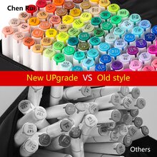 168/120/100/80/60/48 Colours Dual Tip Art Markers Sketch Pens Brush & Chisel Permanent Marker Pens With Base & Outline Markers Drawing Supplies Kit Perfect For Artist Adults Anime Coloring Sketching Illustrations And Card Making Gift For Christmas New Year Back To School - 黑與白 - 查看 7