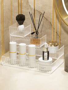 7pcs/Set Transparent Makeup Organizer Drawer Box, Makeup Display Rack, Makeup Tool Storage Box, Drawer Desktop Organizer, Drawer Type Makeup Storage Box Organizer Storage Box Travel Gifts - Clear - View 4