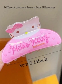 Sanrio Sanrio Hair Clip, Hair Claw 1pc Hair Grab, Hello Kitty Cute Fashion Cartoon Hair Clip, Send Family, Send Friends, Holiday Gifts Hair Clips Hair Jaw Clip Hair Clamps Hair Clutch Hair Catcher Clip, Claw Clip Fall Winter Hair Accessories For Women For Vacation Outfits Woman