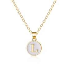 Fashionable A-Z 26 Letter Necklace, Exquisite Initial Name Clavicle Chain Necklace, Women's Fashion Jewelry Collar Gift, Great For Mother's Day