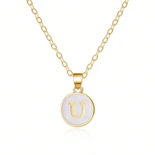Fashionable A-Z 26 Letter Necklace, Exquisite Initial Name Clavicle Chain Necklace, Women's Fashion Jewelry Collar Gift, Great For Mother's Day