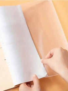 10 个装 PVC 透明 A4 尺寸书套 - 可重复使用、可调节、加厚、防水、透明保护套，适用于学校、办公室和家庭使用、返校、学校用品 - 查看 4