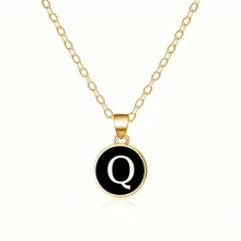 Fashionable A-Z 26 Letter Necklace, Exquisite Initial Name Clavicle Chain Necklace, Women's Fashion Jewelry Collar Gift, Great For Mother's Day
