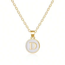 Fashionable A-Z 26 Letter Necklace, Exquisite Initial Name Clavicle Chain Necklace, Women's Fashion Jewelry Collar Gift, Great For Mother's Day