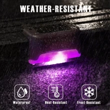 4/8PCS Solar Deck Light Outdoor IP65 Waterproof LED Solar Power Warm White Garden Atmosphere Lamps For Railing Stairs Step Fence Yard Patio Pathway