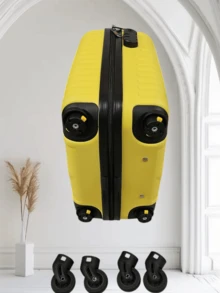 Fashionable Textured Cabin Suitcase WIZZAIR 40x30x20 ABS - Yellow - View 5