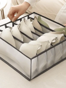 1/3 件抽屉和隔层内衣收纳盒，家用衣柜收纳袋，用于存放衣服和袜子，采用网眼织物装饰，适用于假日、房间、家居、卧室装饰、连衣裙、裤子、鞋子、牛仔裤、靴子、裙子、卧室