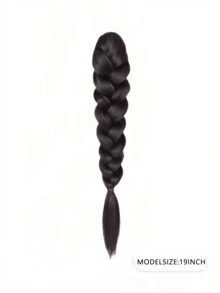 Synthetic Hair Extension Braid Ponytail Clip-On, Heat Resistant Braided Fake Ponytail, Handmade Woven Hair Accessory Suitable For Women Everyday & Party - Multicolor - View 8