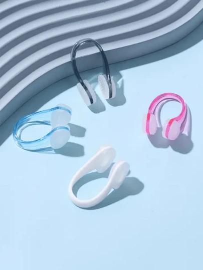 2pcs Silicone Swimming Nose Clip,Earplug, Waterproof And Non Slip, Suitable For Swimming Training Silicone Swimming Nose Clip,Earplug, Waterproof And Non Slip, Suitable For Swimming Training