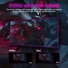 GAWFOLK 32-Inch Curved Gaming Display Screen, 32-Inch Computer Monitor With A High Refresh Rate Of 240HZ, And 24.5-Inch Display Screen Equipped With Built-In Speakers. These Displays Are Versatile And Suitable For Daily Office Work, Home Use, And Gaming. They Also Make Excellent Gifts For Festivals And Special Occasions. - Phích cắm loại C của EU (220-240V) - Xem 6