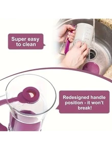 Separador y dosificador de masa para cupcakes - Herramienta medidora con embudo portátil para hornear sin ensuciarse - Morado - Ver 5