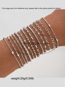 13/5 pulseiras empilháveis com design de coração e contas, joias modernas e minimalistas, adequadas para o dia a dia, festas, feriados, presentes para meninas, mulheres, amigas, família, namorada, Natal, o ano todo