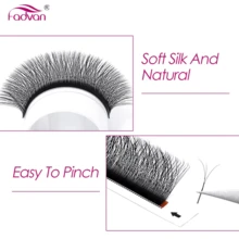 FADVAN LU(M)-Curl 3D/4D/5D W Shape Lashes 0.07 7-15mm&Mix Premade W Fan Lash Extensions Natural Soft Black/Brown W Style Lashes Faux Mink Individual Lashes , Lash Tech Supplies,Enlarge Eyeslash Clusters,Eyelash Clusters,Individual Eyelashes,Lashes,Fake Lashes - LU(M) - View 7