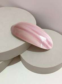 6pcs/3pcs/1pc Ins Hot Selling Fashion 8.5CM Oval Hairpins Retro Marbling Acetic Acid Spring Clip Hair Accessories For Woman Girls