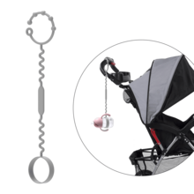 1 pieza Correa de silicona ajustable para juguetes de cochecito, adecuada para sujetar juguetes, botellas, tazas, chupetes al cochecito, trona, silla de coche, duradera y antideslizante, artículos esenciales para bebés