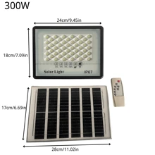 Outdoor Solar Street Lights With Remote Control, Featuring Human Sensing And Smart Light Control, IP67 Waterproof, Suitable For Long-Lasting Illumination In Gardens, Garages, Warehouses, Pool Areas, And Farms.