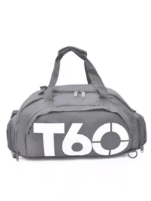 Sports Bag Backpack T60 Crossbody Fitness Training Football Gym Waterproof - Grey - View 1