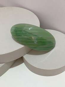 6pcs/3pcs/1pc Ins Hot Selling Fashion 8.5CM Oval Hairpins Retro Marbling Acetic Acid Spring Clip Hair Accessories For Woman Girls