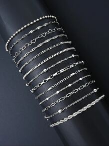 13/5 pulseiras empilháveis com design de coração e contas, joias modernas e minimalistas, adequadas para o dia a dia, festas, feriados, presentes para meninas, mulheres, amigas, família, namorada, Natal, o ano todo