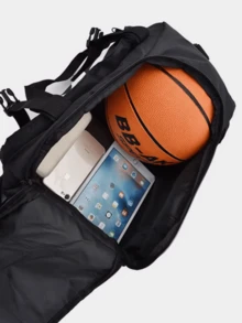 Sports Bag Backpack Crossbody Fitness Training Football Gym Waterproof - Navy Blue - View 6