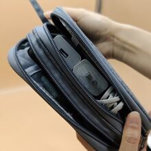 Data Cable Storage Bag Portable Travel Electronics Organizer For Mobile Hard Drive Power Bank Earphone And Charger Phone Case Wireless Headphone Bluetooth Headphone Headset Earbuds For Business Travel School College Office School Supplies School Accessories Back To School University Students Organizer Travel Essential Back To School - Multicolor - View 4