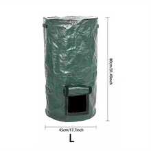 1pc Outdoor Compost Box, Reusable Garbage Bag, Self-Made Nutrient Soil Compost Bag, Kitchen Waste Collection Bag, Two-Way Zipper With Fertilizer Port - Green - View 12
