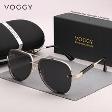 VOGGY Fashion Minimalist Retro Metal Decorative Glasses, Suitable For Men & Women, For Sports, Driving, Outdoor, Cycling, Fishing, Vacation, Travel, Party, Decor, Gift - Multicolor - View 2