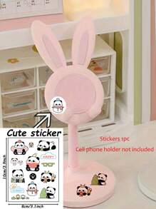 2pcs Desktop Accessories Cartoon Cute Bunny Desktop Cell Phone Holder Tablet Universal Adjustable Telescopic Lift Students Lazy Stand Desktop Accessories For The Living Room Bedroom And Other Scenes Home Goodies Convenient Life