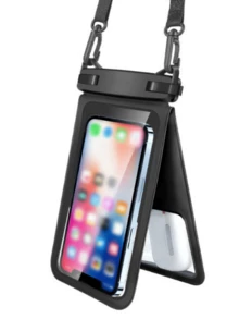 1个防水手机套，大容量防水手机袋，可装2部手机，游泳潜水防水袋，可调节肩带，男女通用，适合运动、健身、旅行、海滩等场合。 - 彩色 - 查看 14