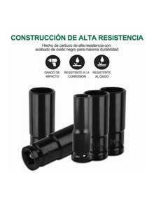 10 Piezas Juegos Herramientas De Datos Alto Impacto Dados De Aire De 1/2 - Verde - Ver 3