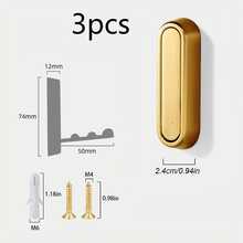 3件套可折叠隐形挂钩，适用于衣柜、墙壁、橱柜、门，也适用于房车、露营车、便携式浴室用品。浴室配件，浴室工具 - 彩色 - 查看 8