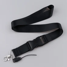Neck Strap Lanyard ID Credit Card Pass Lanyard, For Mobile Phone And ID Card Neck Strap Keychain Soft Fabric Lanyard,With Quick Release Detachable Buckle,School Supplies,Back To School - Multicolor - View 3