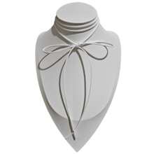 Schwarze Samt Schleife Choker Halskette, Kragenkette für Frauen