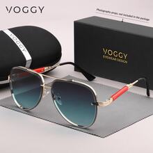 VOGGY Fashion Minimalist Retro Metal Decorative Glasses, Suitable For Men & Women, For Sports, Driving, Outdoor, Cycling, Fishing, Vacation, Travel, Party, Decor, Gift - Multicolor - View 8