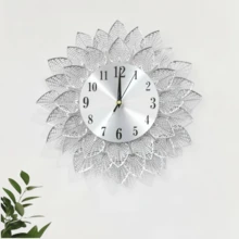 1pc Modern Silent Metal Wall Clock (33CM/13 Inch) - AA Battery Powered Decorative Clock, Stylish Design, Suitable For Living Room/Dining Room/Bedroom/Study Wall Mounted Decorative Clock, Ideal For Home Decoration Gifts Birthday Graduation Room Decor Clock Wall Bedroom Decor Dormitory Decor Back To School School Decor School Surprise School Supplies - Multicolor - View 13