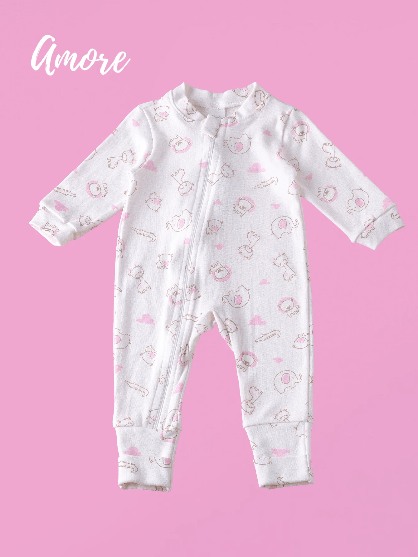 Baby Girls Jumpsuits - 淺粉色 - 查看 1