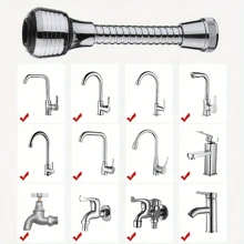 1pc Creative 360° Rotatable Faucet Extender With 2 Modes-Longer, Spin, Splash-Proof Nozzle For Upgraded Kitchen Water Saving!