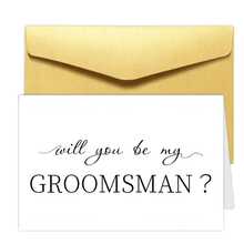 1pc Groomsman Proposal Card, Funny Groomsman Best Man Proposal Card, Will You Be My Groomsman Card, Wedding Party Gift, Proposal Idea Wedding Card Bridesmaid Card - Multicolor - View 13