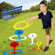 1set/10pcs Kids/Adult Outdoor Beach Sports Toy, Lawn Game Equipment, Numbered Ring Toss Set - PP Outdoor Fun, Suitable For Beach, Garden, Lawn & Backyard - Perfect Christmas, Halloween, Thanksgiving Gift