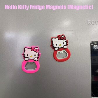 Sanrio Hello Kitty Silicone Magnetic Bottle Openers - And Versatile Kitchen Tools - Perfect For Home Bar And Soda Lovers To Collect And Design, Bottle Openers, And Parties