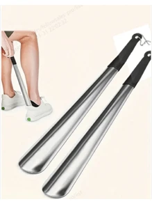 1pc 30cm Stainless Steel Shoe Horn, No Bending Shoe Helper, Particularly Suitable For Middle-Aged And Elderly People