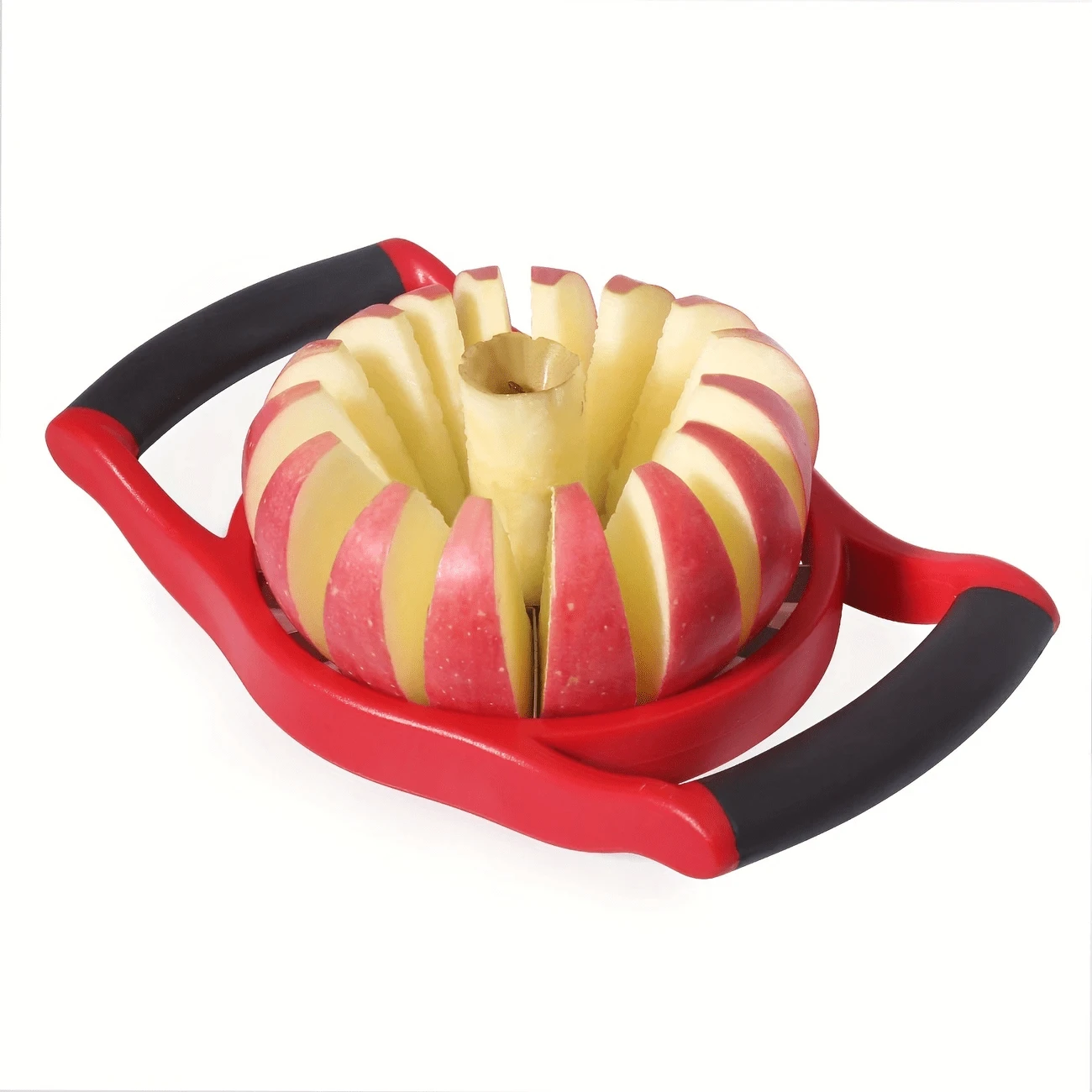 Apple Slicer Core Extractor, Upgraded Stainless Steel 16 Slice Sharp Apple Slicer, Large Size - 紅色 - 查看 1