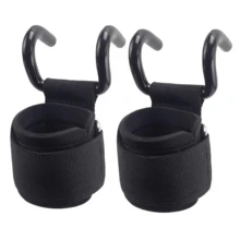 1pc/2pcs-Up Assist Hooks, Fitness Wrist Wraps, Grip Hooks, Gloves, Support Straps For Deadlifts, Lumbar Support For Pull-Ups To Prevent Slipping. Gym Accessories - Multicolor - View 7